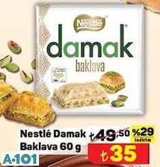 NESTLE DAMAK BAKLAVA 60 G ÇİKOLATA
